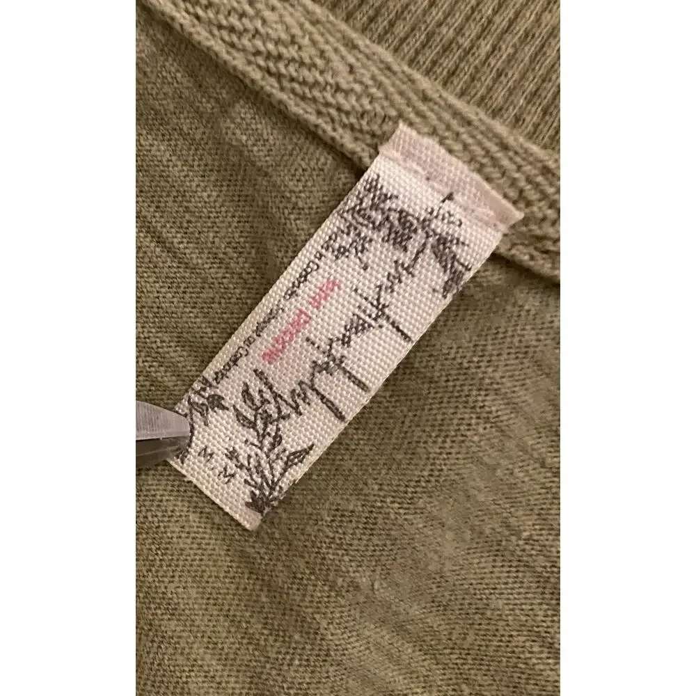 Free People Intimately Why‎ Not Romper M Green Oversized Boho Lounge Beach